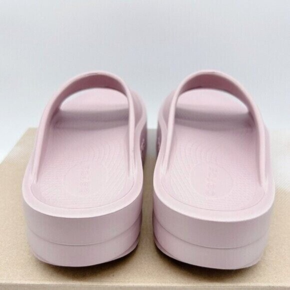 OOFOS OOmega OOahh Flip Flop Platform Waterproof Stardust Pink Women US 10 EU 41 - Picture 7 of 11